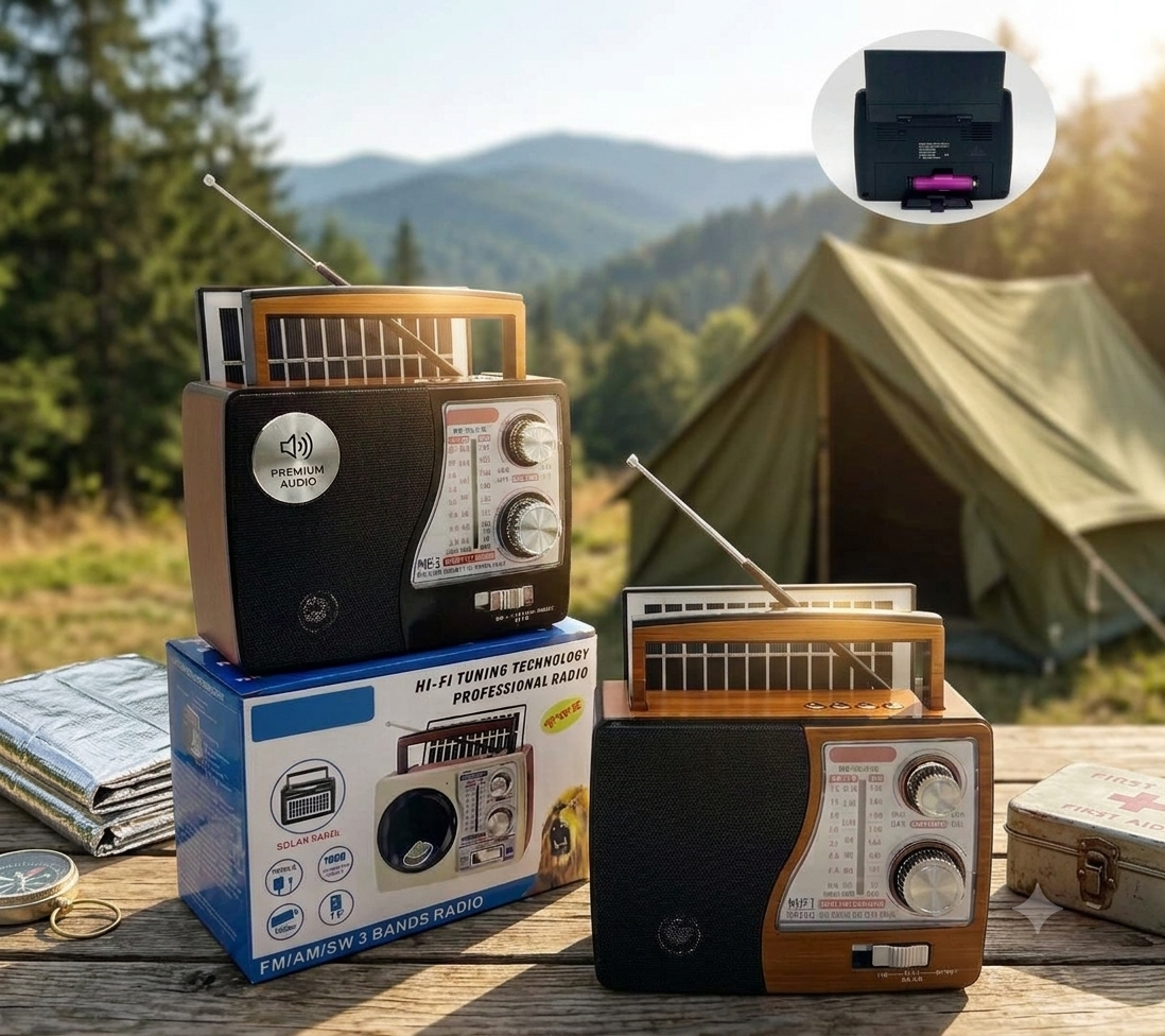 Radio Vintage Solar pack completo